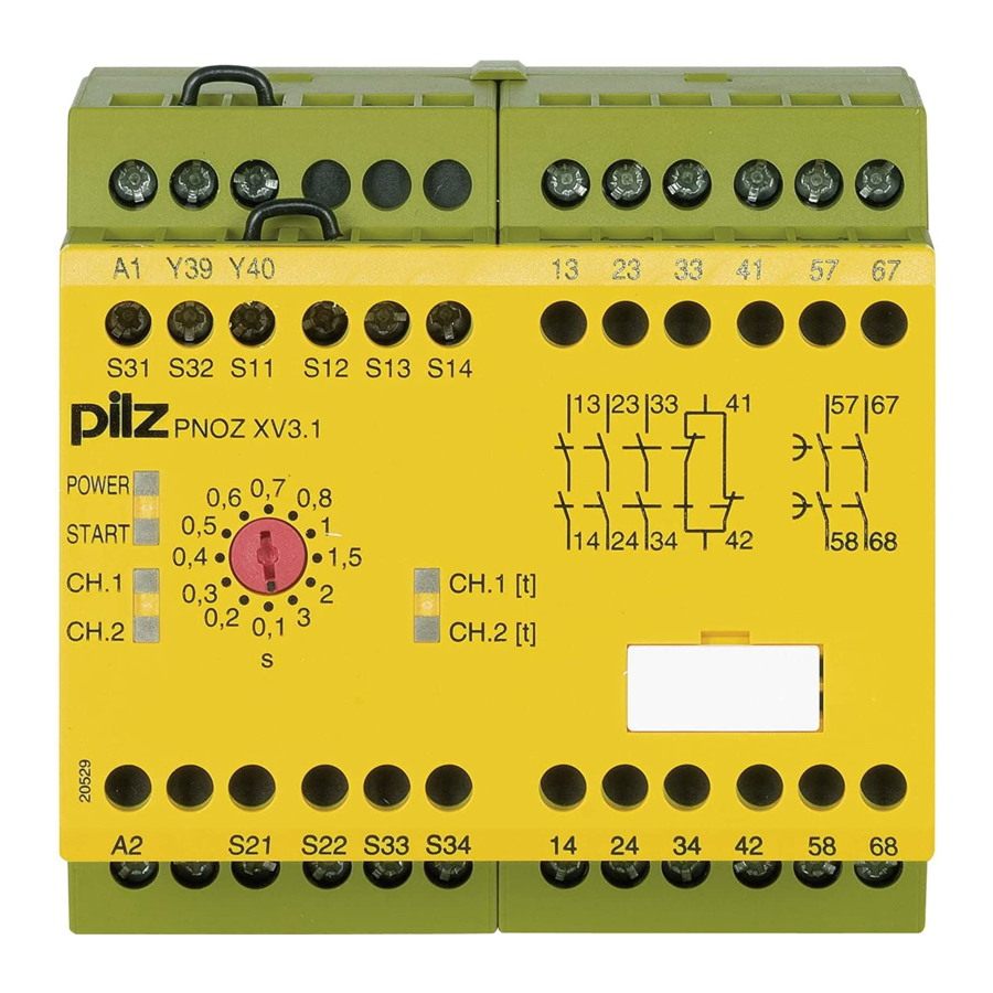 Pilz PNOZ XV3.1 Manuales