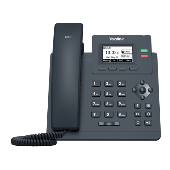 Yealink T31G Guía Rápida