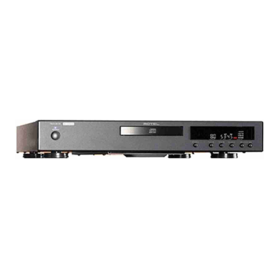 Rotel RCD-06 SE Manual De Instrucciones