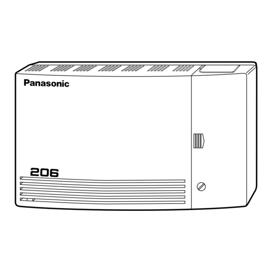 Panasonic KX-T206AG Manual Del Usuario