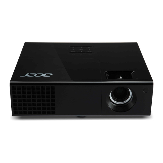 Acer X1140A Inicio Rápido