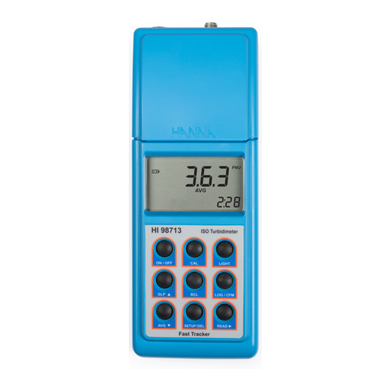 Hanna Instruments HI 98713 Manual De Instrucciones