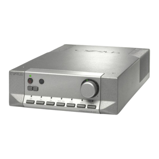Cyrus integrated 6 vs2 Instrucciones De Uso