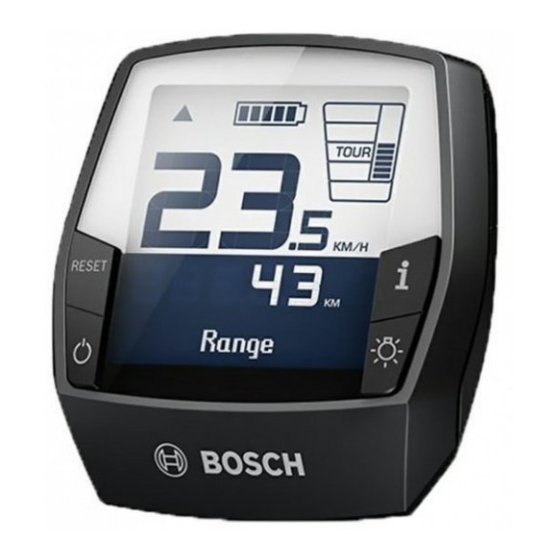 Bosch Intuvia BUI255 Manual De Instrucciones