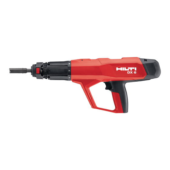 Hilti DX 6-GR Manual De Instrucciones Original