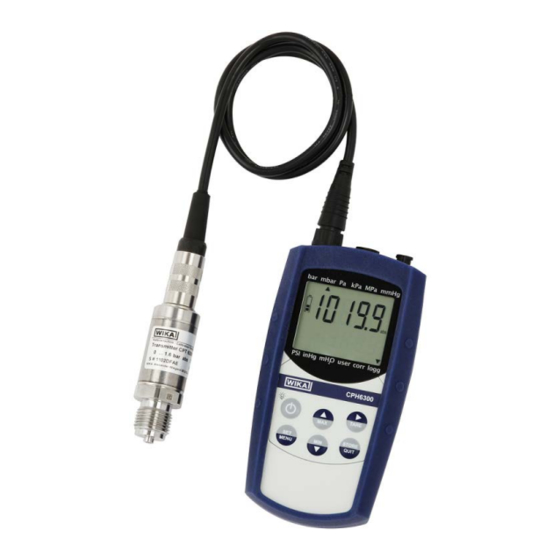 WIKA CPH6300 Manual De Instrucciones