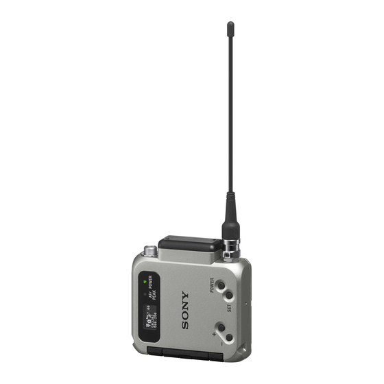 Sony DWT-B03R Instrucciones De Funcionamiento