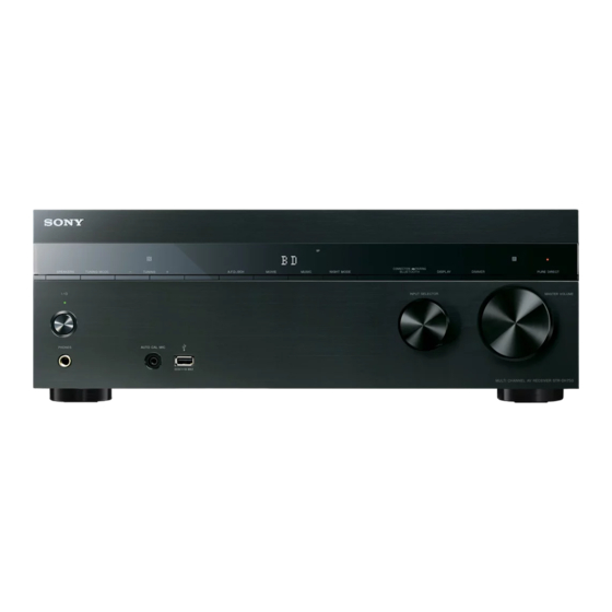 Sony STR-DH750 Guía De Inicio