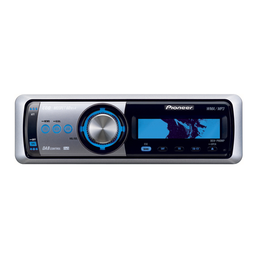 Pioneer DEH-P80MP Manual De Instalación