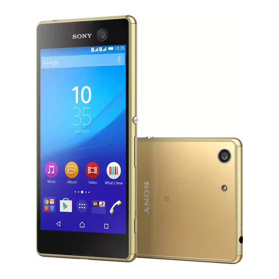 Sony Xperia M5 Dual Guia Del Usuario