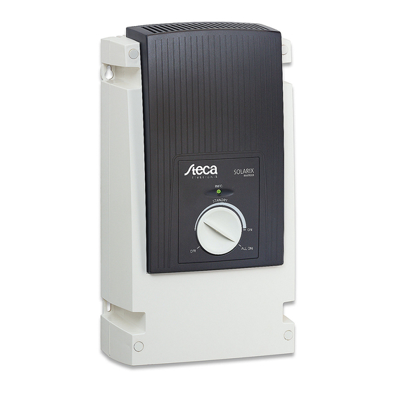 Steca Solarix PI 500-12 Instrucciones De Montaje Y Manejo