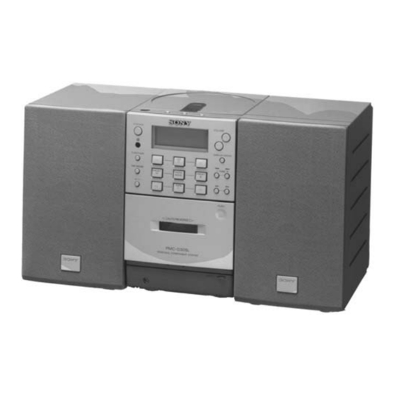 Sony PMC-D305 Manual De Instrucciones