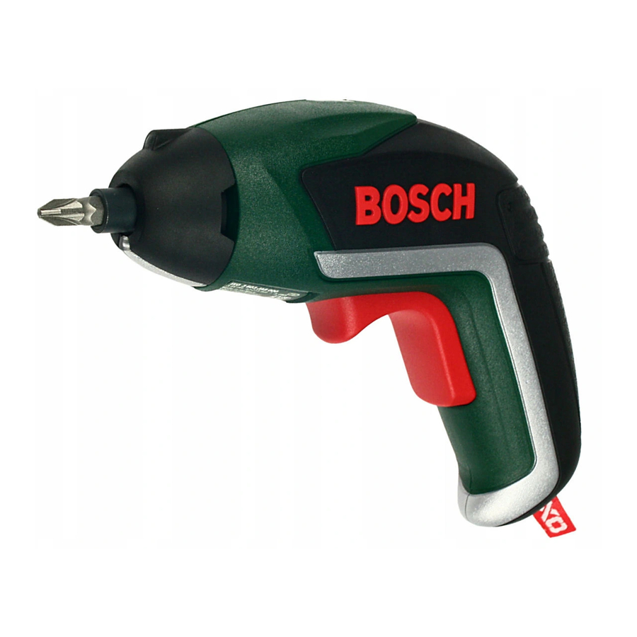 Bosch WEU IXO Manual Original