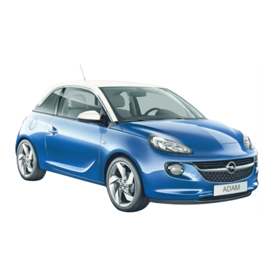 Opel ADAM 2012 Manual De Instrucciones