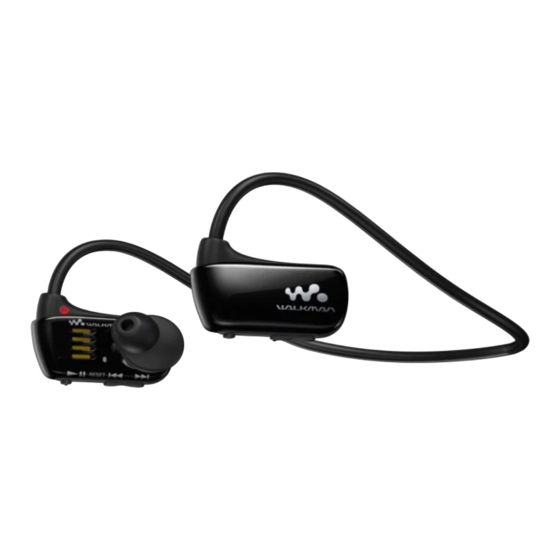 Sony Walkman NWZ-W273S Manual Del Usuario
