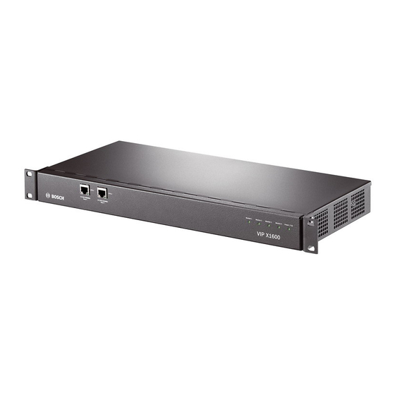 Bosch VIP X1600 Manual De Instalación Y Funcionamiento