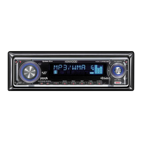 Kenwood KDC-MP5032 Manual De Instrucciones