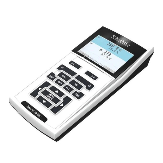 Xylem SI Analytics HandyLab 680 Instrucciones De Operación