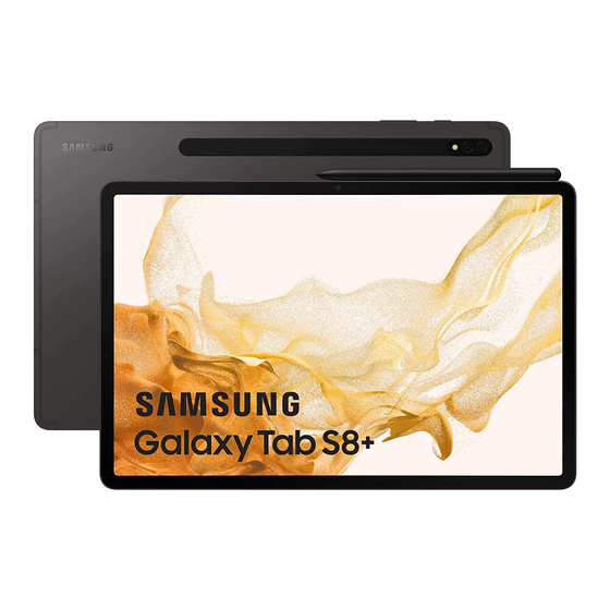 Samsung Galaxy Tab S8 Serie Manuales