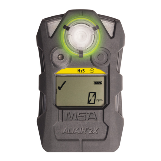 MSA ALTAIR 2X Manual Del Usario