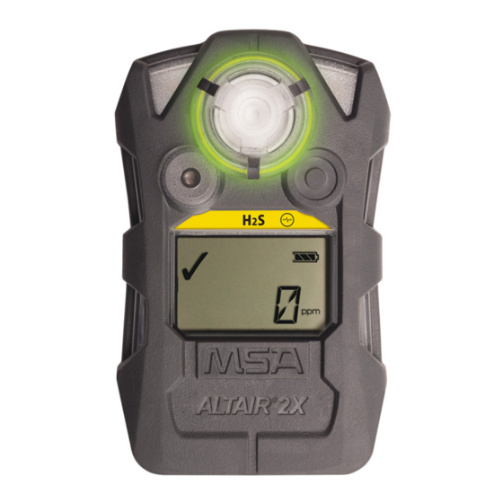 MSA ALTAIR 2X Manual De Uso Y Mantenimiento