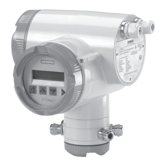 Siemens SITRANS FUS060 Instrucciones De Servicio