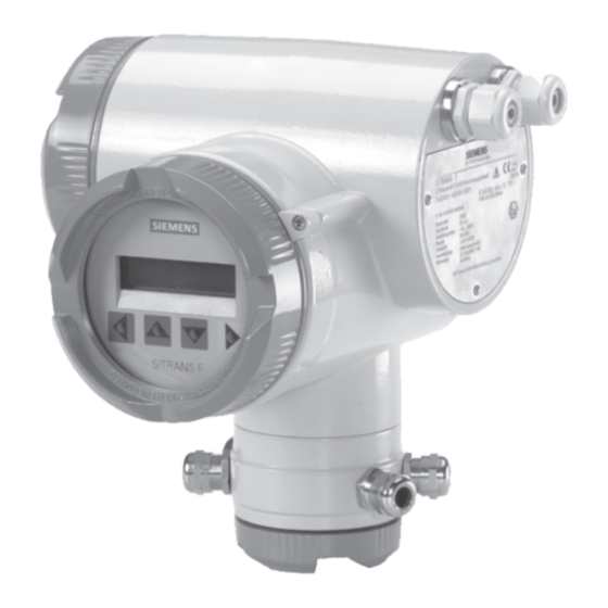 Siemens SITRANS FUS060 Instrucciones De Servicio
