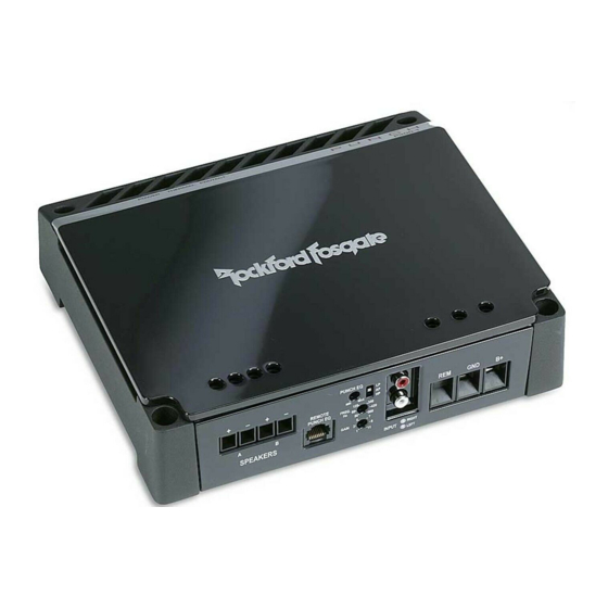 Rockford Fosgate Punch P3001 Instalación Y Funcionamiento