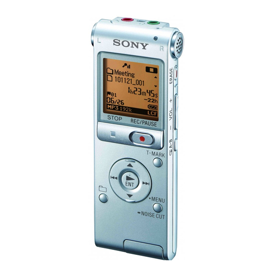 Sony ICD-UX512 Guia De Inicio Rapido
