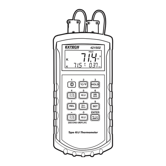 Extech Instruments 421502 Manual Del Operador