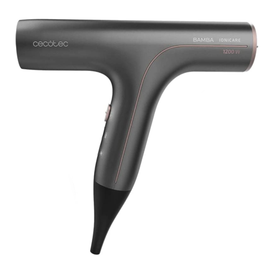 cecotec BAMBA Ionicare 6000 RockStar Soft Manual De Instrucciones