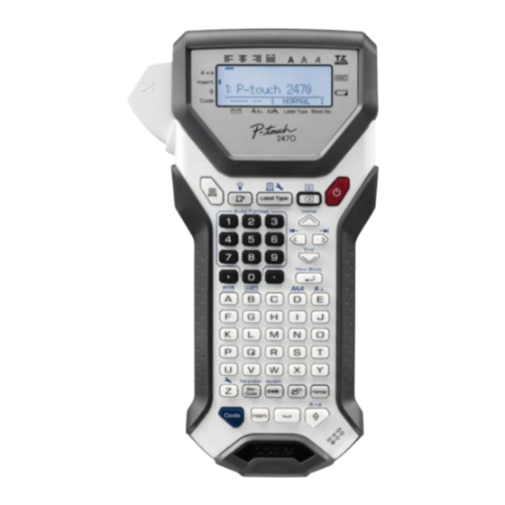 Brother P-touch 2470 Guia Del Usuario