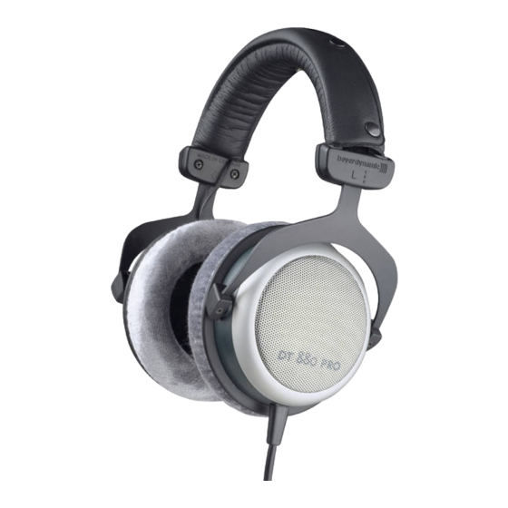 Beyerdynamic DT 880 PRO Instrucciones De Uso