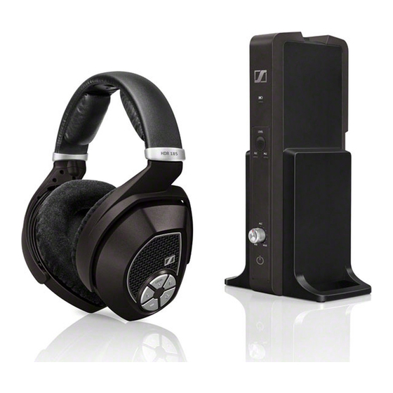 Sennheiser RS 185 Manuales