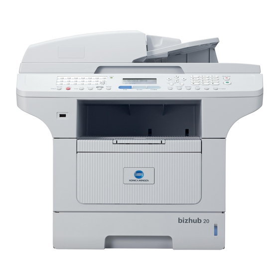 Konica Minolta bizhub 20 Manuales