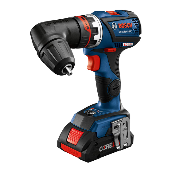 Bosch GSR18V-535FC Manuales