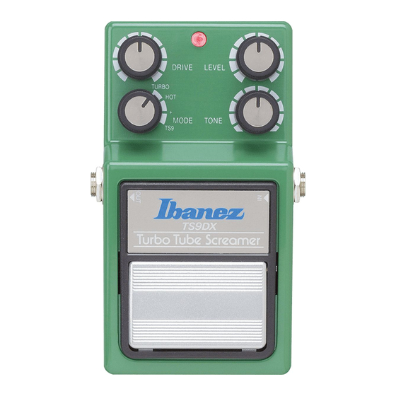 Ibanez TS9DX Turbo Tube Screamer Manual Del Propietário