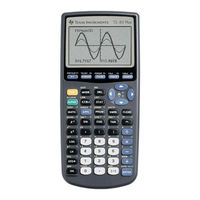 Texas Instruments TI-83 Manual Del Usario