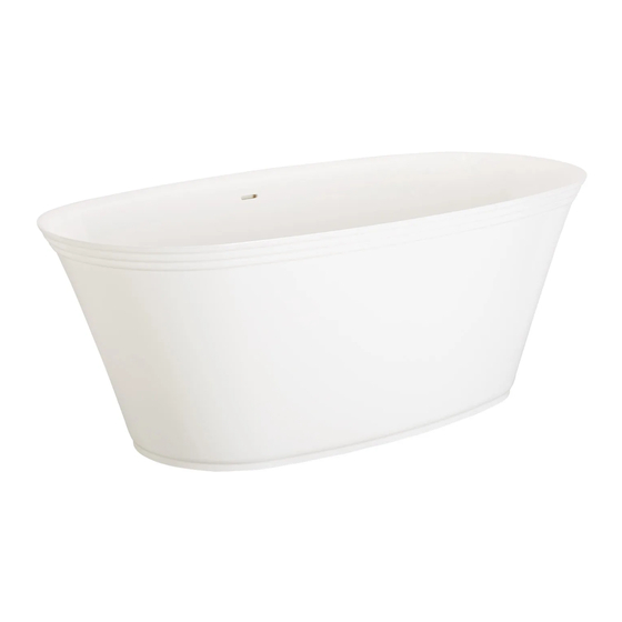 Signature Hardware SOLID SURFACE TUB 949183 Manual De Instrucciones