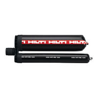 Hilti HIT-RE 100 Instrucciones De Uso