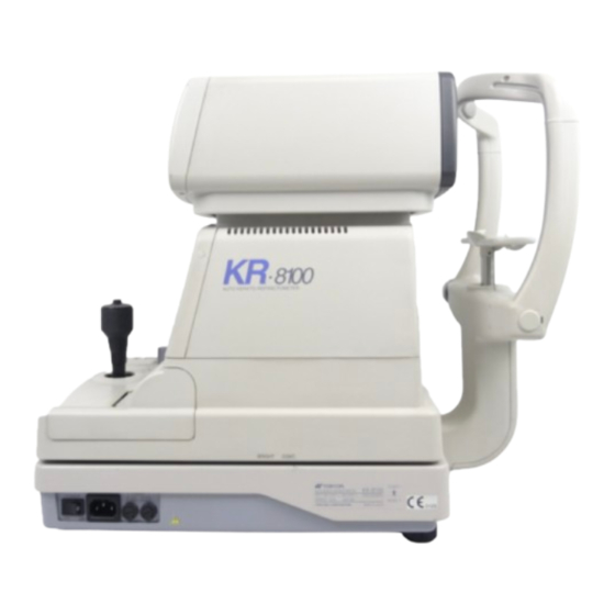 Topcon KR-8100 Instrucciones
