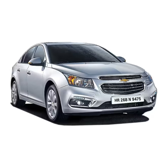 Chevrolet CRUZE 2015 Manual De Usuario