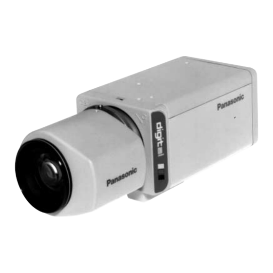 Panasonic WV-BP330 Manual Del Operador