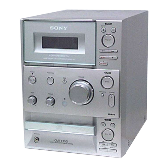 Sony CMT-CP101 Manual De Instrucciones