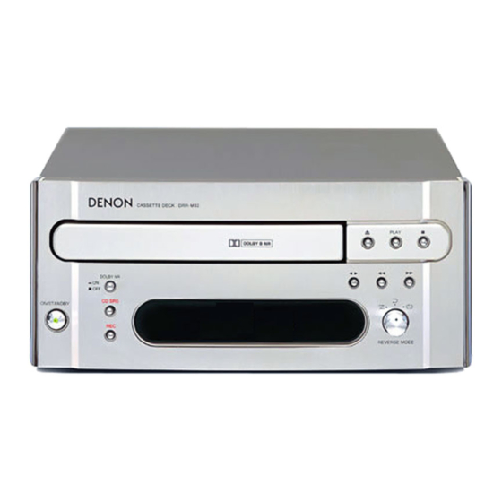 Denon DRR-M33 Instrucciones De Operación