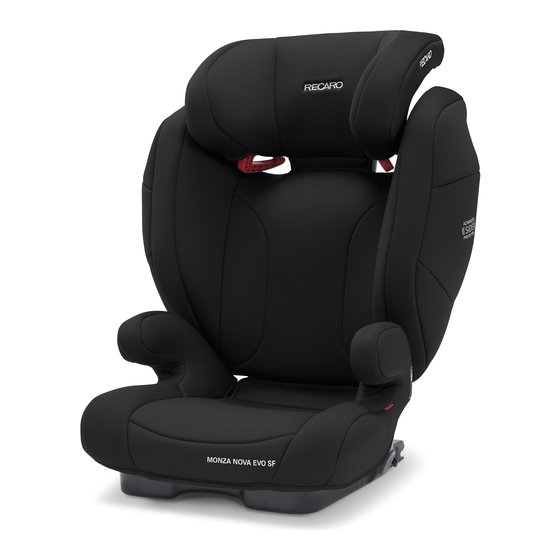 RECARO MONZA NOVA 2 Manual Del Usuario