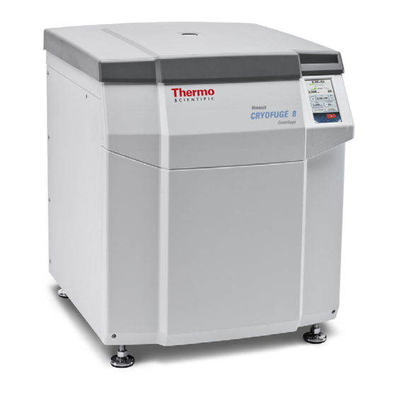 Thermo Scientific Heraeus Cryofuge 8 Instrucciones De Utilizacion