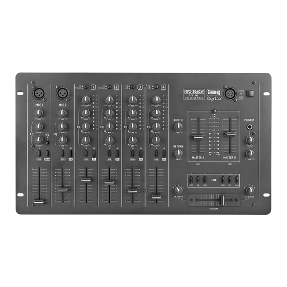 IMG STAGELINE MPX-206/SW Manual De Instrucciones