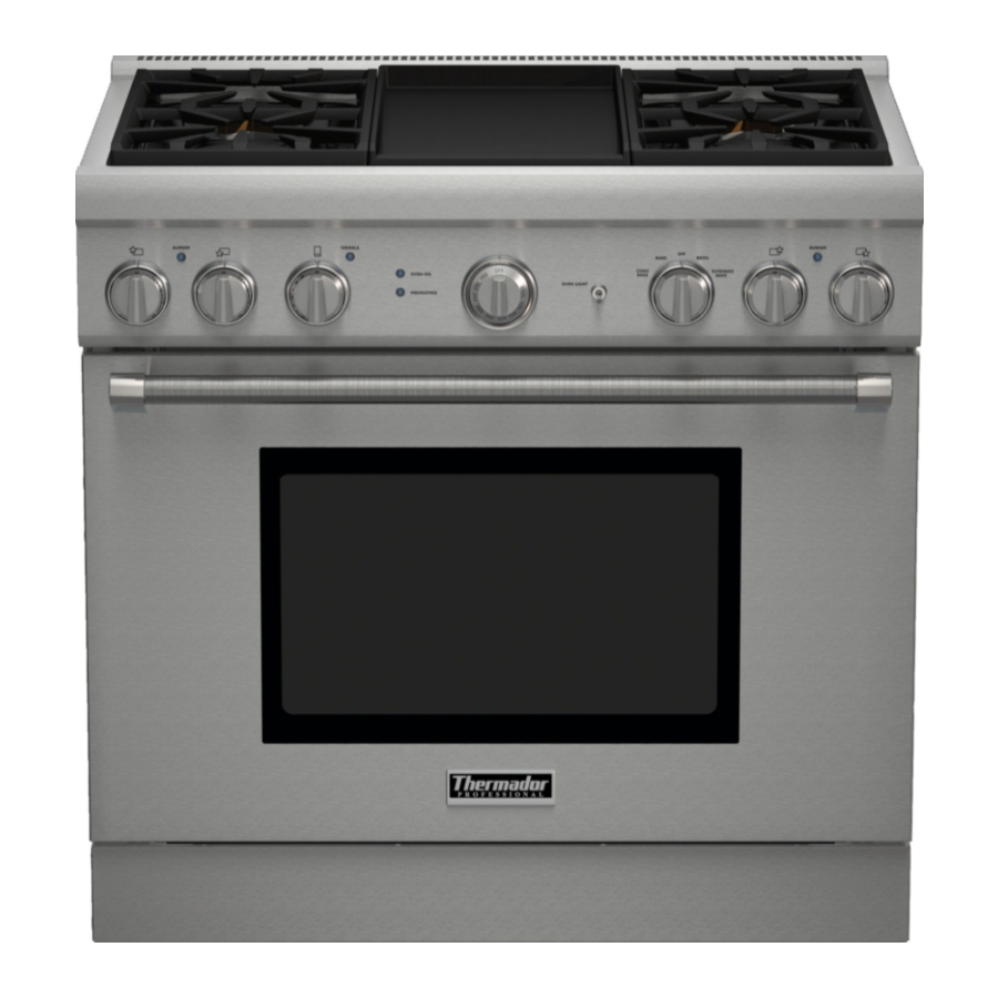 Thermador PRO-HARMONY PRG30 Manual De Uso Y Cuidado