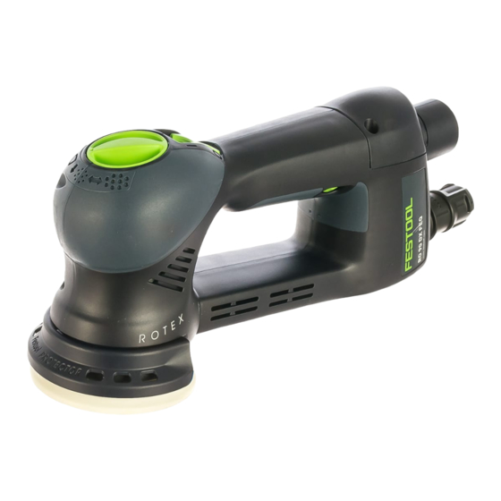 Festool ROTEX RO 90 DX FEQ Manual De Instrucciones